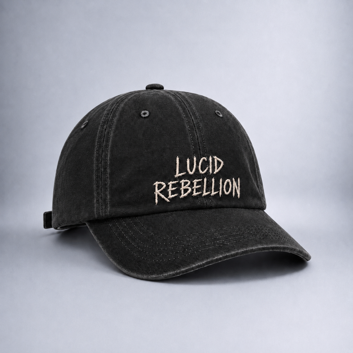 Lucid Rebellion Cap Midnight Black Angled