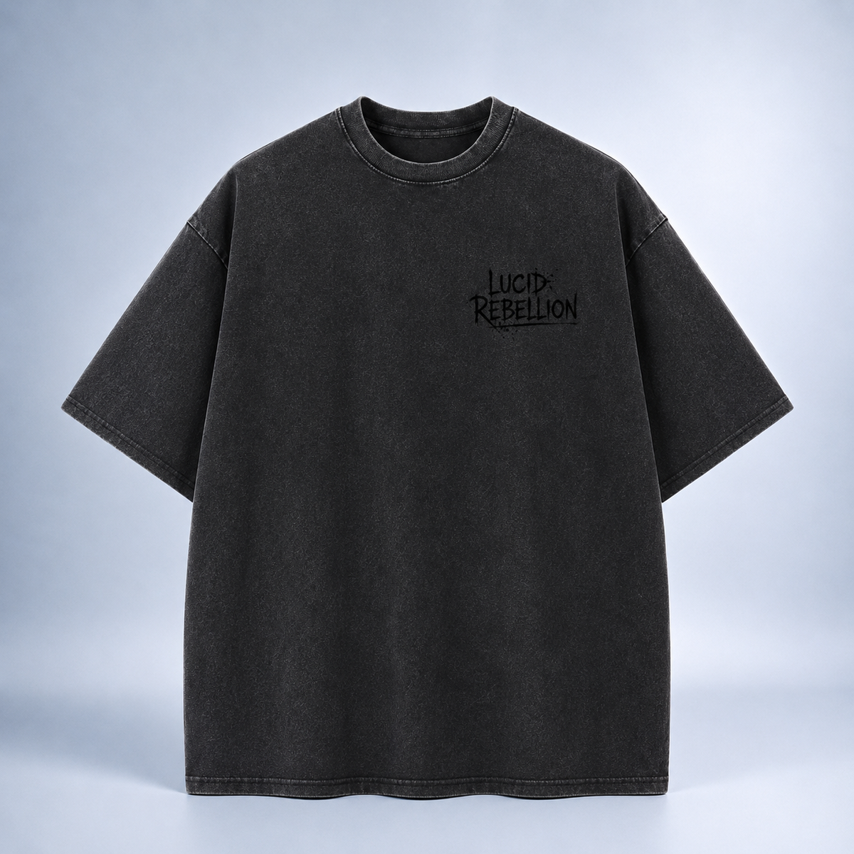 Lucid Rebellion T-Shirt Midnight Black Front