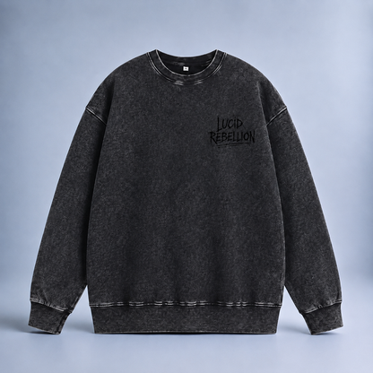 Lucid Rebellion Pullover Midnight Black Front