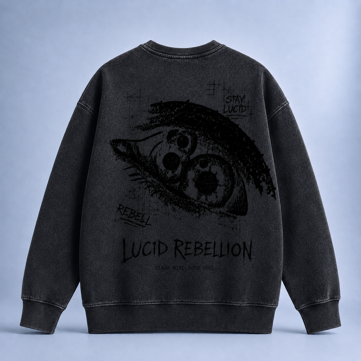 Lucid Rebellion Pullover Midnight Black Back
